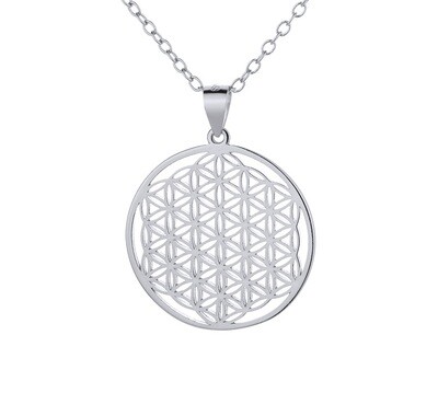 Lebensblumen-Anhänger mit Kettchen