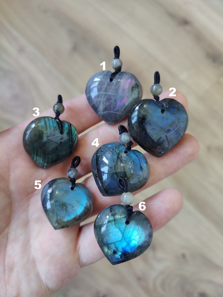 Labradorite - pendentif coeur