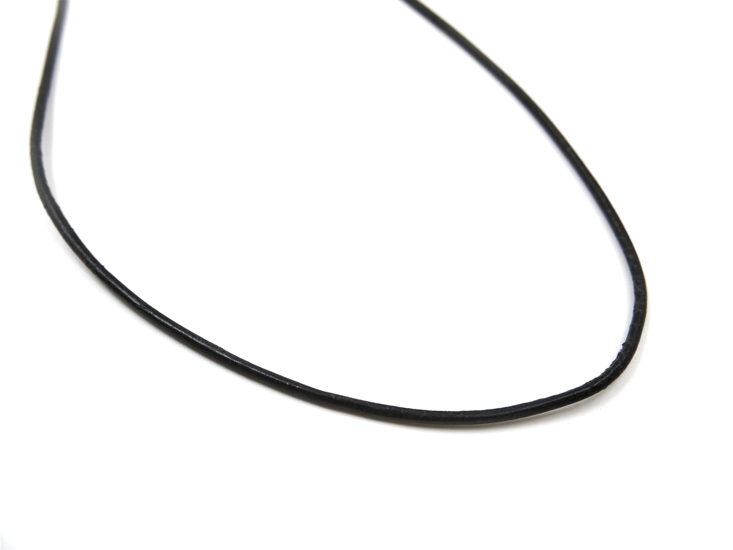 Cordon en cuir, Couleur: Noir