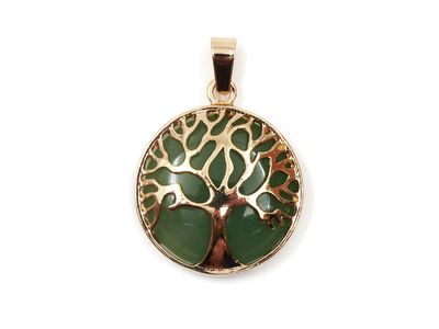 Aventurine verte - Pendentif arbre de vie