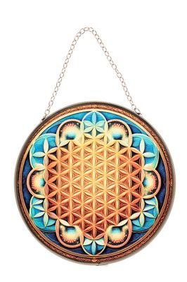 Vitrail décoratif Fleur de Vie