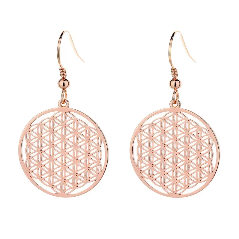 Boucles d&#39;oreilles Fleur de Vie - Argent 925