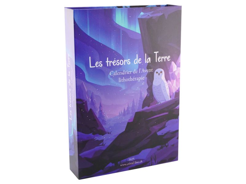 Les trésors de la Terre 2025 - Calendrier de l&#39;Avent lithothérapie (valeur du contenu 245.-)