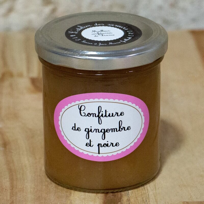 Confiture de gingembre et poire