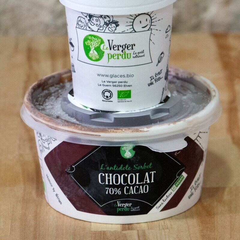 Glace bio chocolat 70% cacao