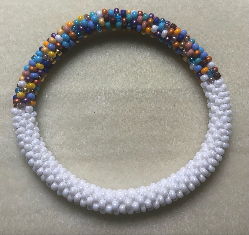 Bead Crochet Roll On Bangle