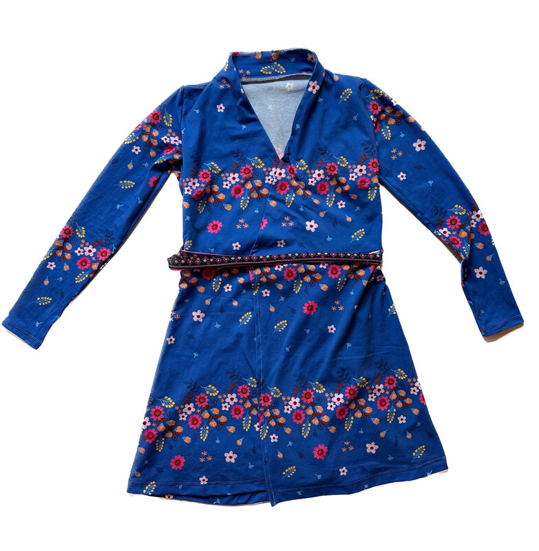 Wickelkleid Frühlingsblau