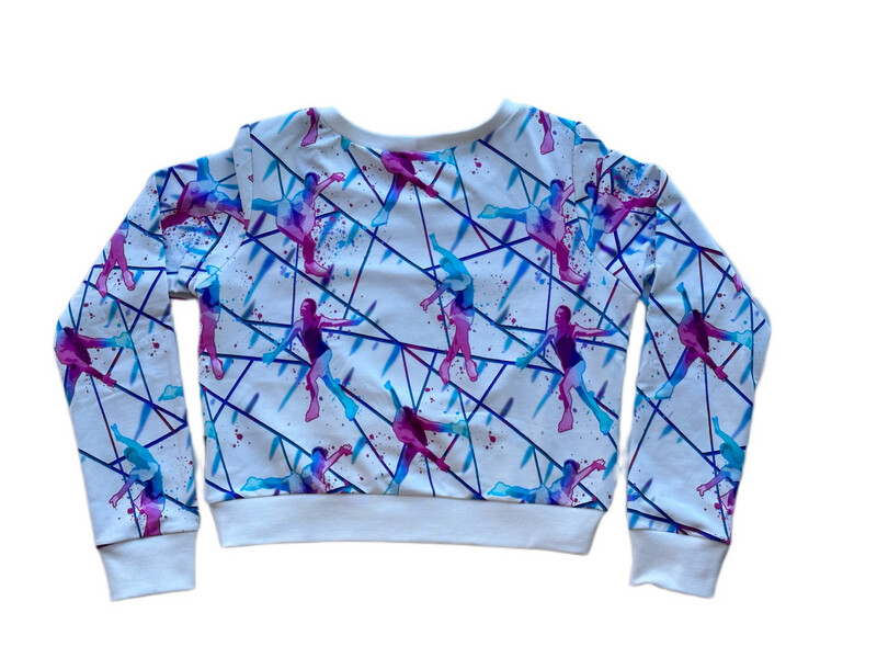 Cropped Pulli Eisläuferin weiß Cropped Pulli Eisläuferin weiß
