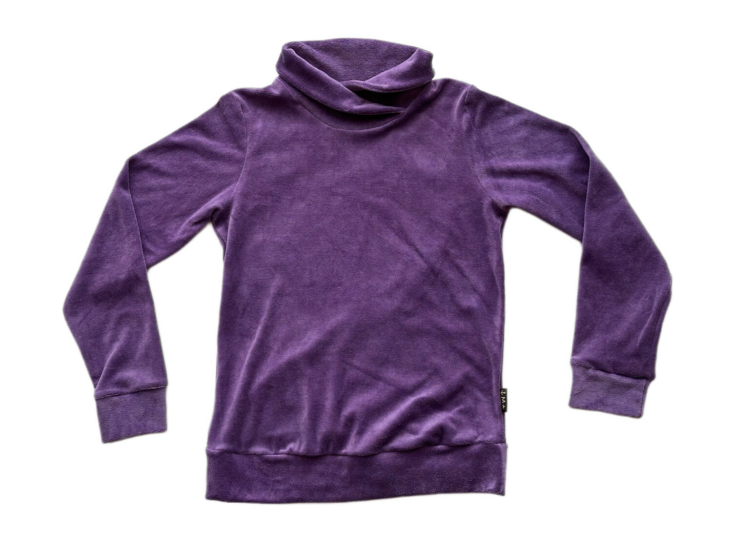 Sweatshirt mit Stehkragen lila