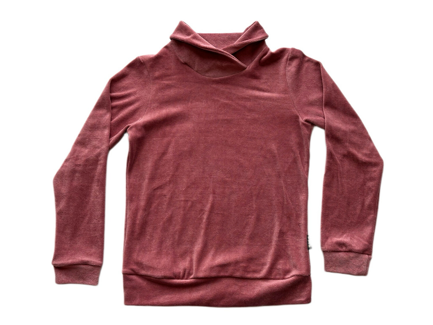 Sweatshirt mit Stehkragen altrosa