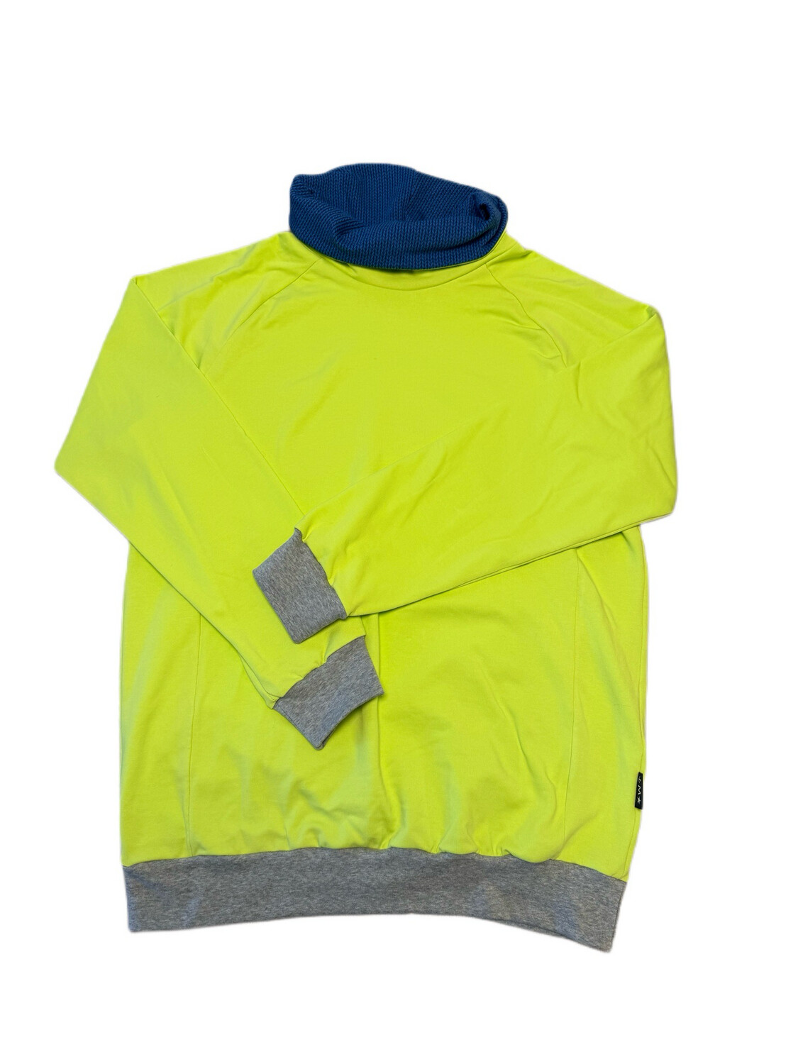 Hoodie mit Kragen lime