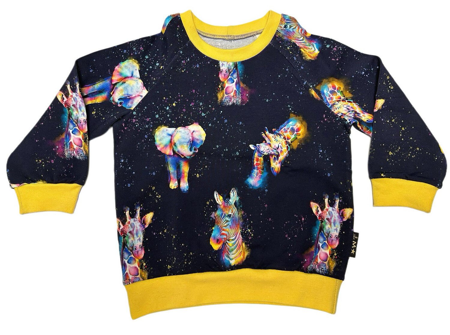 Faulenzerset Raglanpulli und Hose Tiere
