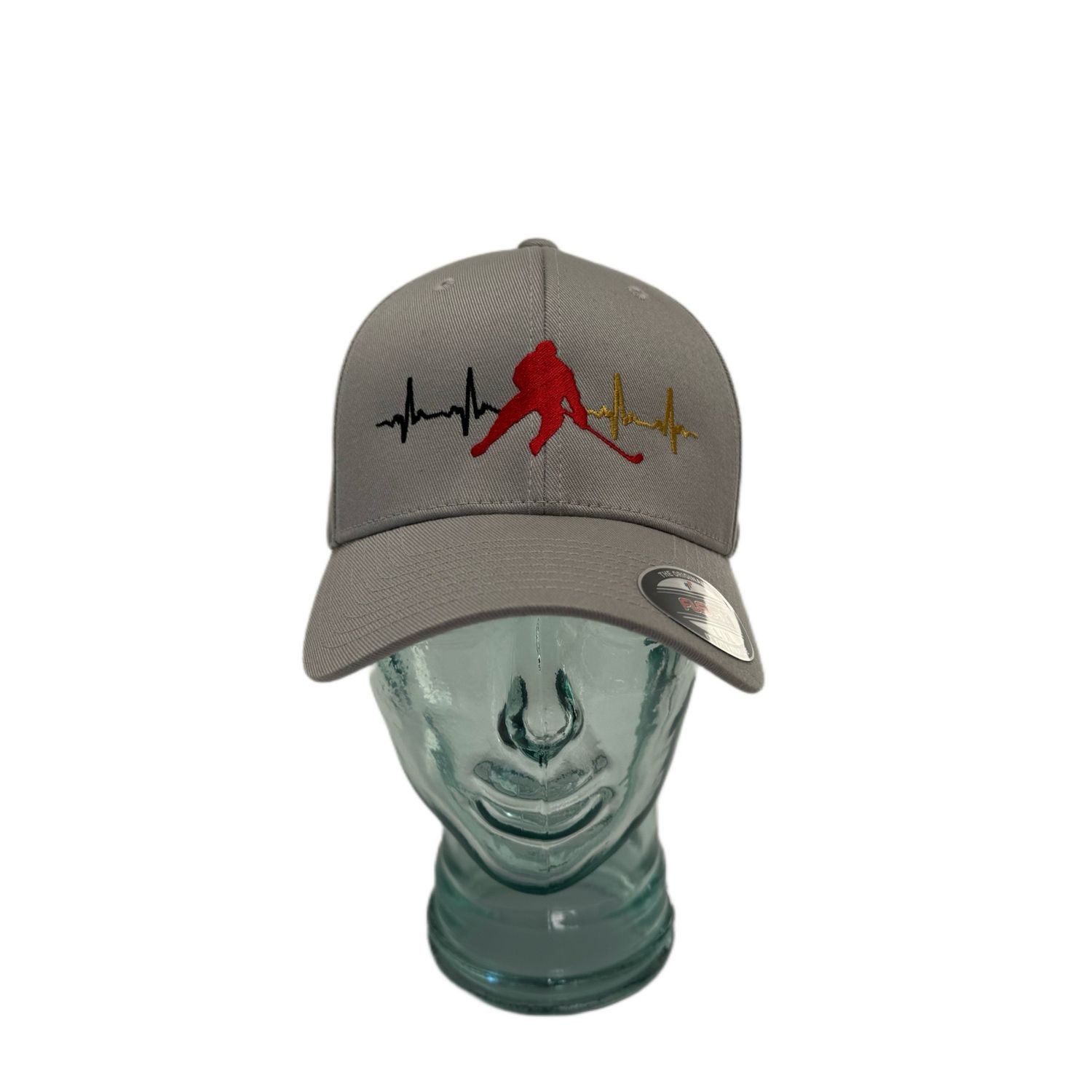 Cap Hockeyliebe schwarz-rot-gold