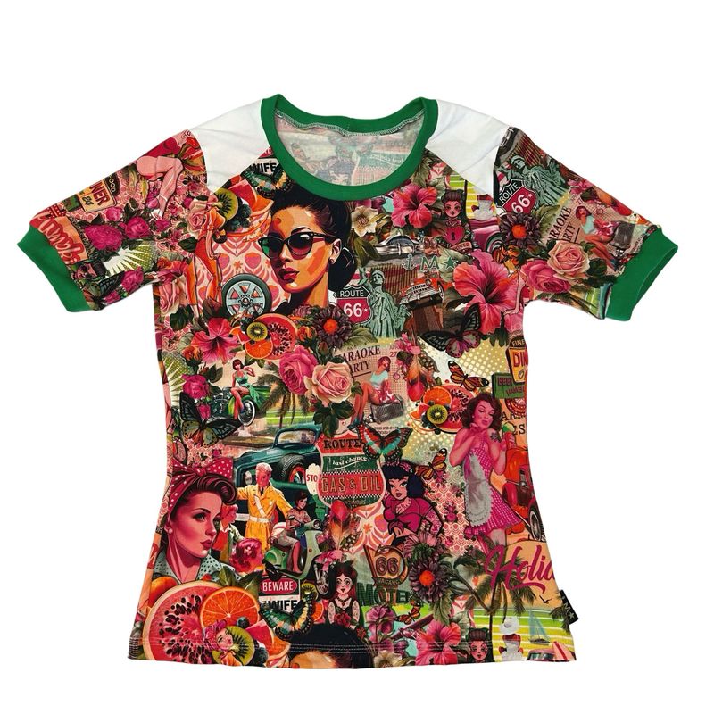 Tshirt retrogirl pink