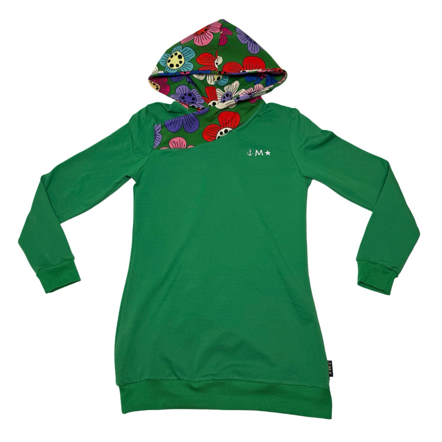 Brezelkragen grüne Blume