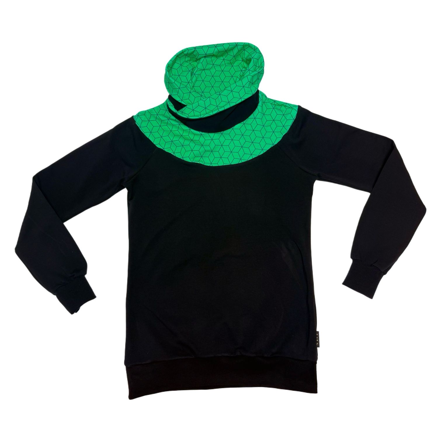 Sweatshirt schwarzes Grünrund