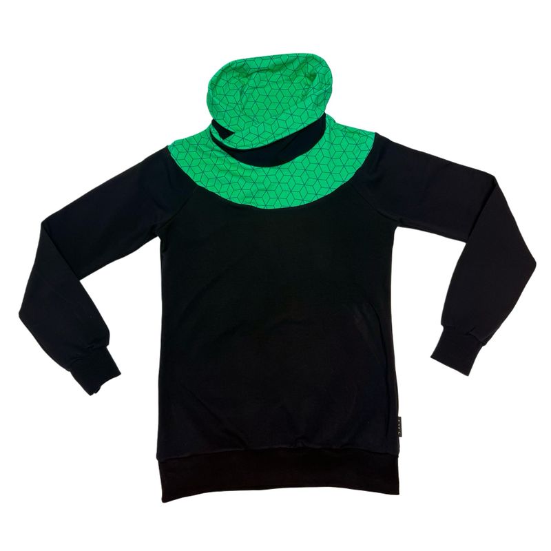Sweatshirt schwarzes Grünrund