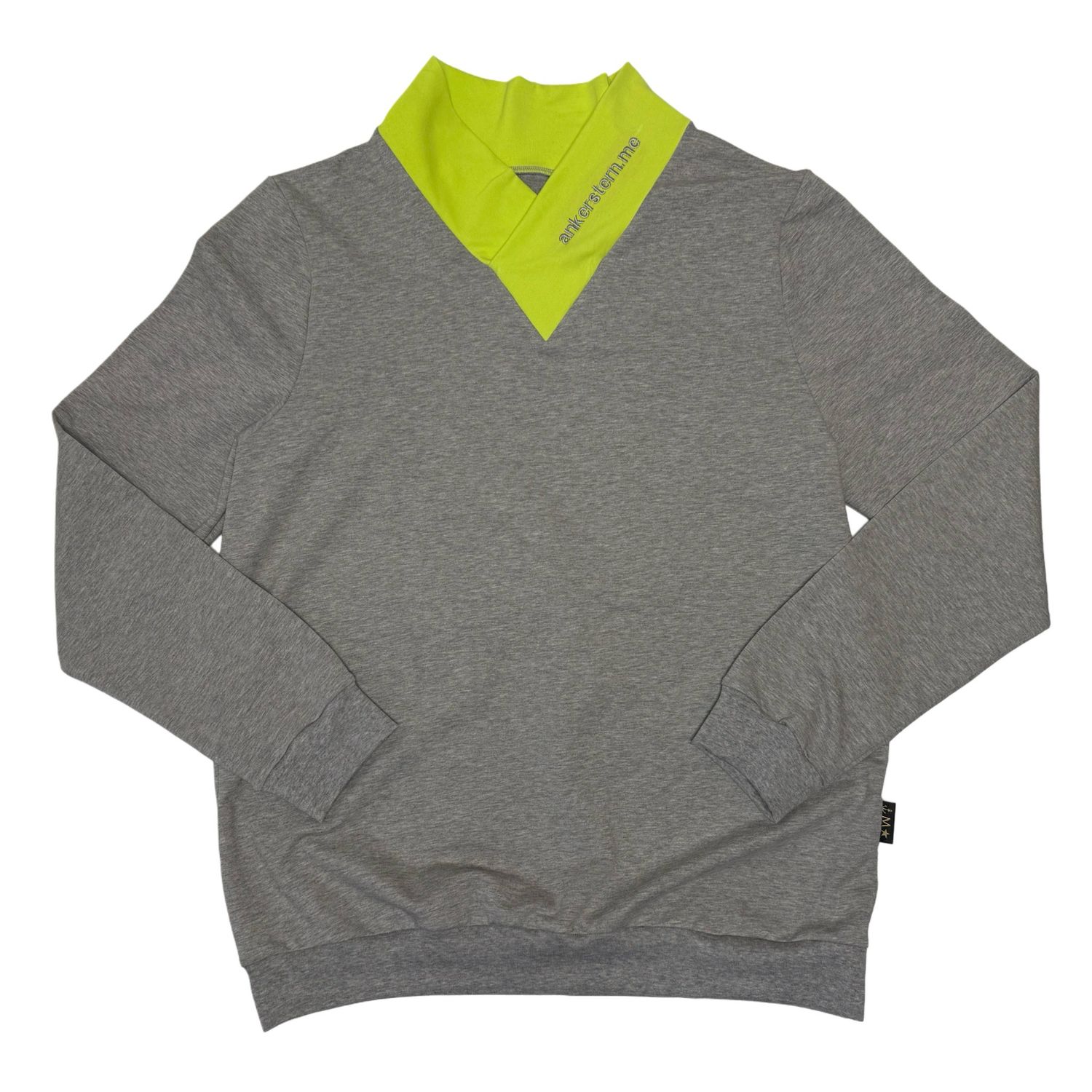 Pullover V-Kragen lime