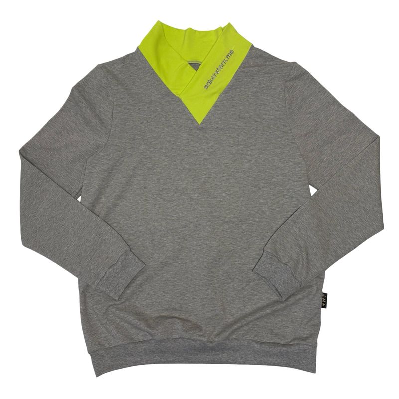 Pullover V-Kragen lime