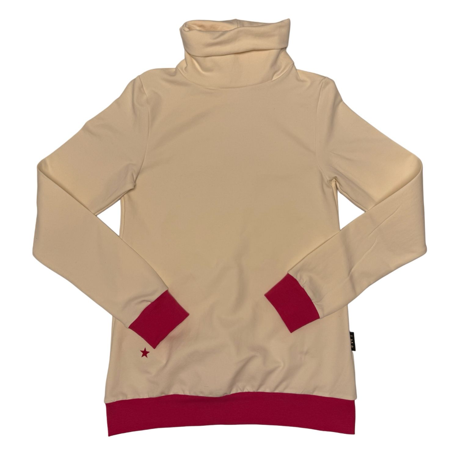 Rollkragen pinke Creme