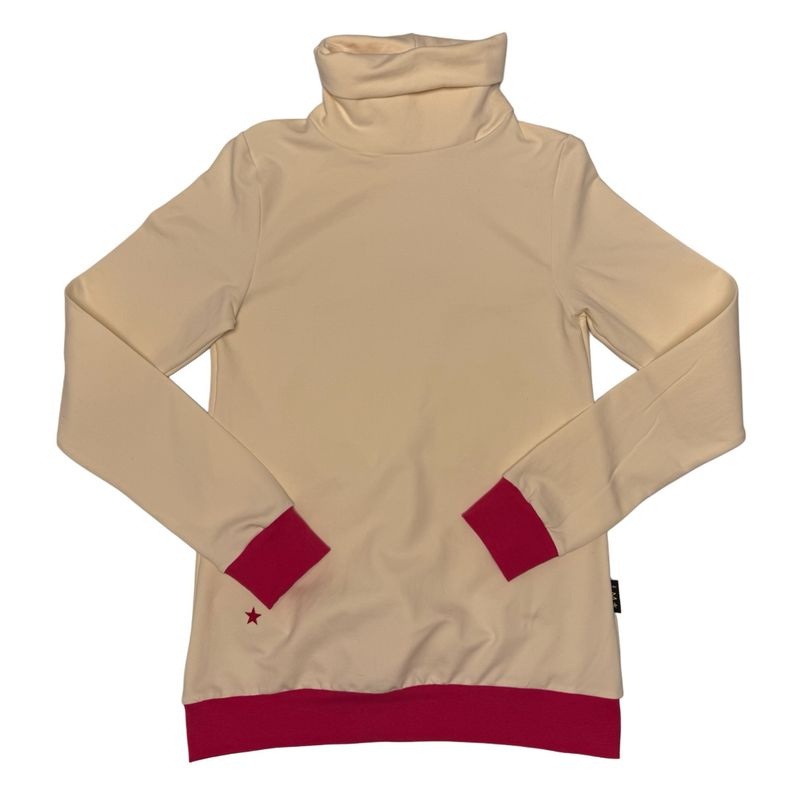 Rollkragen pinke Creme