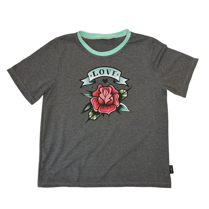 Tshirt tattoo rose