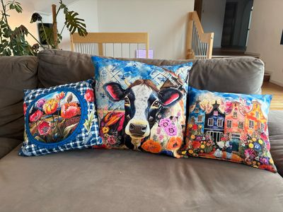 3er Set Kissen Tulpenduft