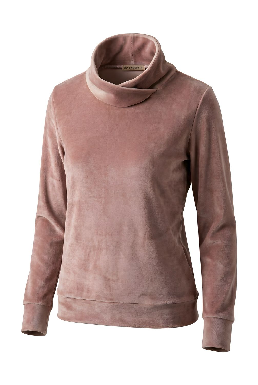 Sweatshirt mit Stehkragen rosè Sweatshirt mit Stehkragen rosè