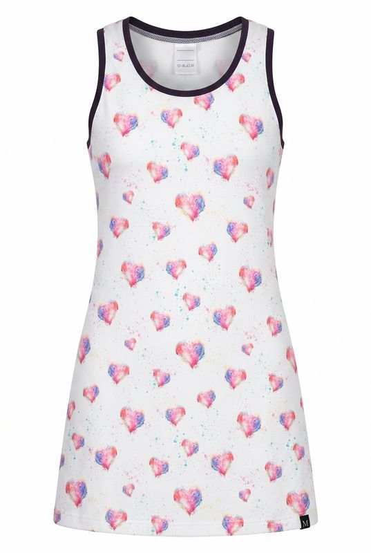 Racerback Kleid Mädchen give a little heart