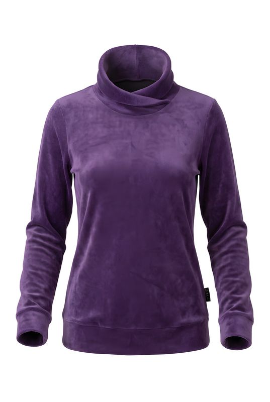 Sweatshirt mit Stehkragen lila