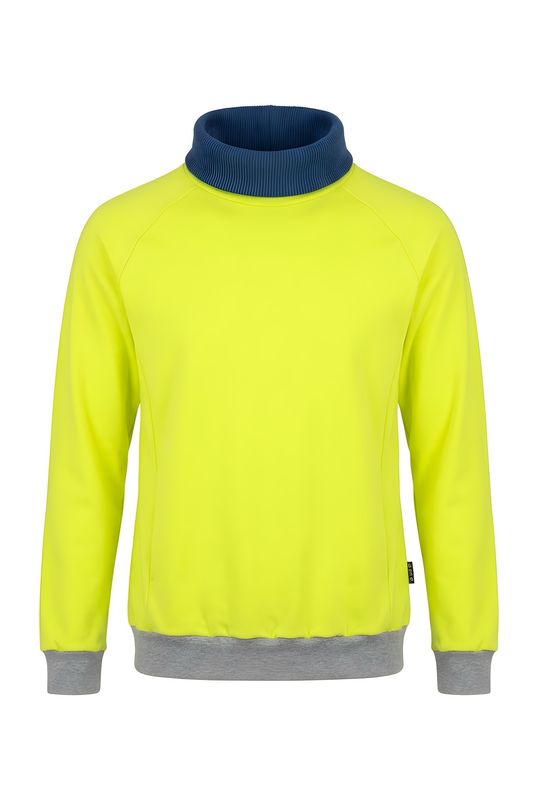 Hoodie mit Kragen lime