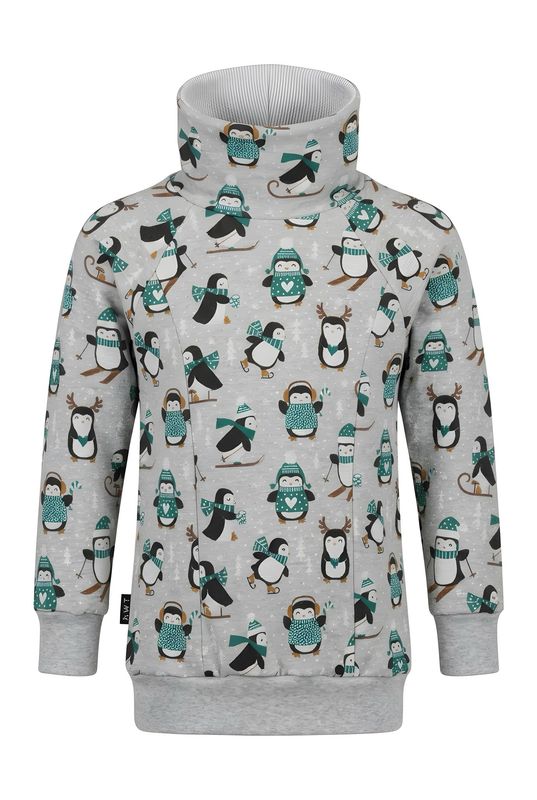 Sweatshirt mit Stehkragen Sweatshirt mit Stehkragen