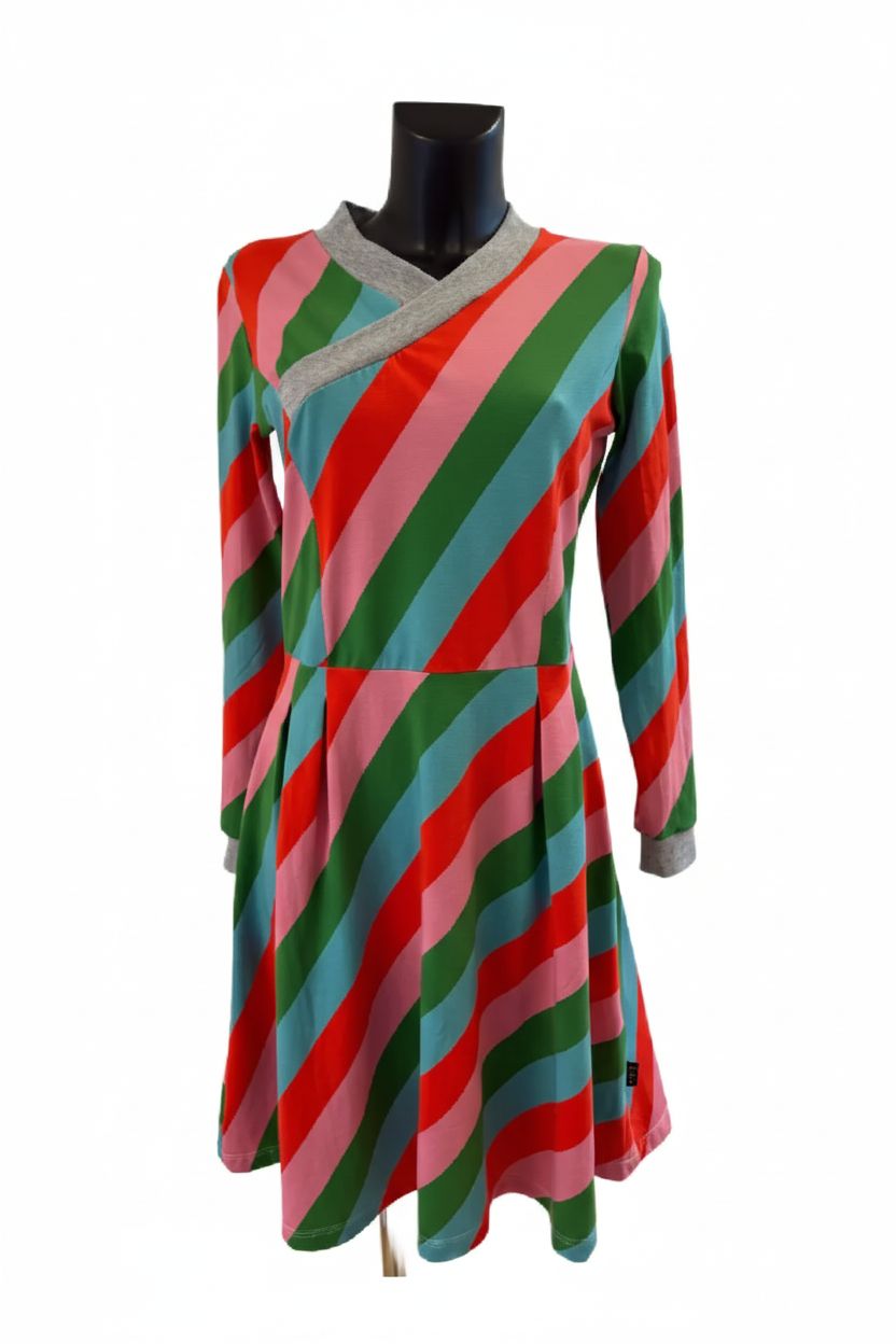 Kleid Kimonostyle stripes