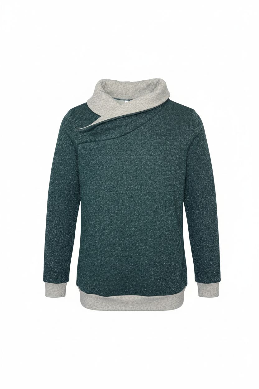 Brezelkragen glitzergrün