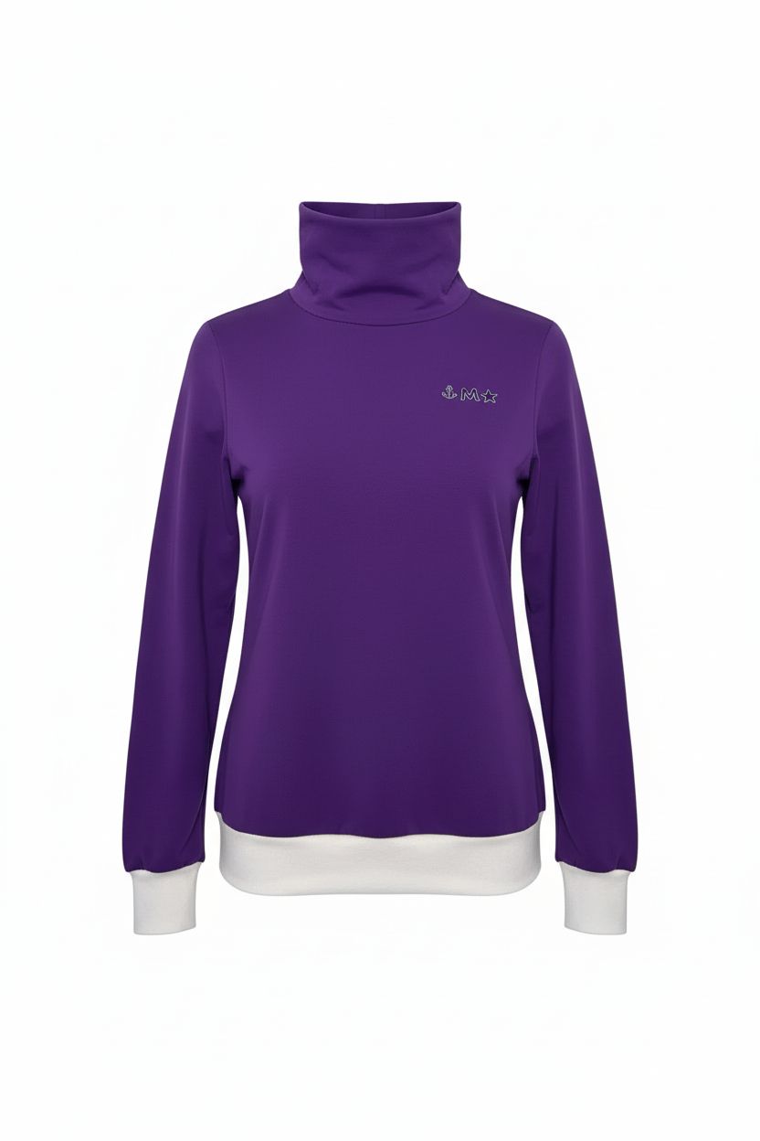 Rollkragen purple
