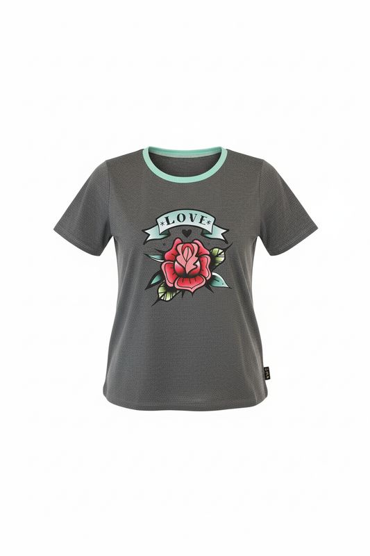 Tshirt tattoo rose