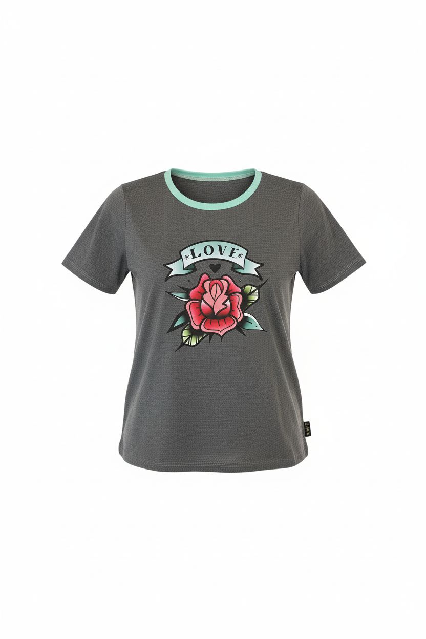 Tshirt tattoo rose
