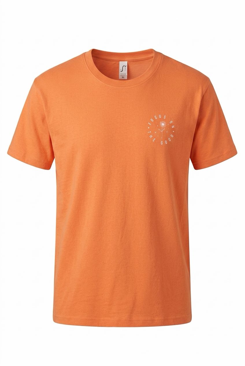 Tshirt FOCUS ON THE GOOD apricot
