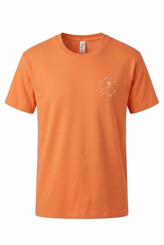 Tshirt FOCUS ON THE GOOD apricot