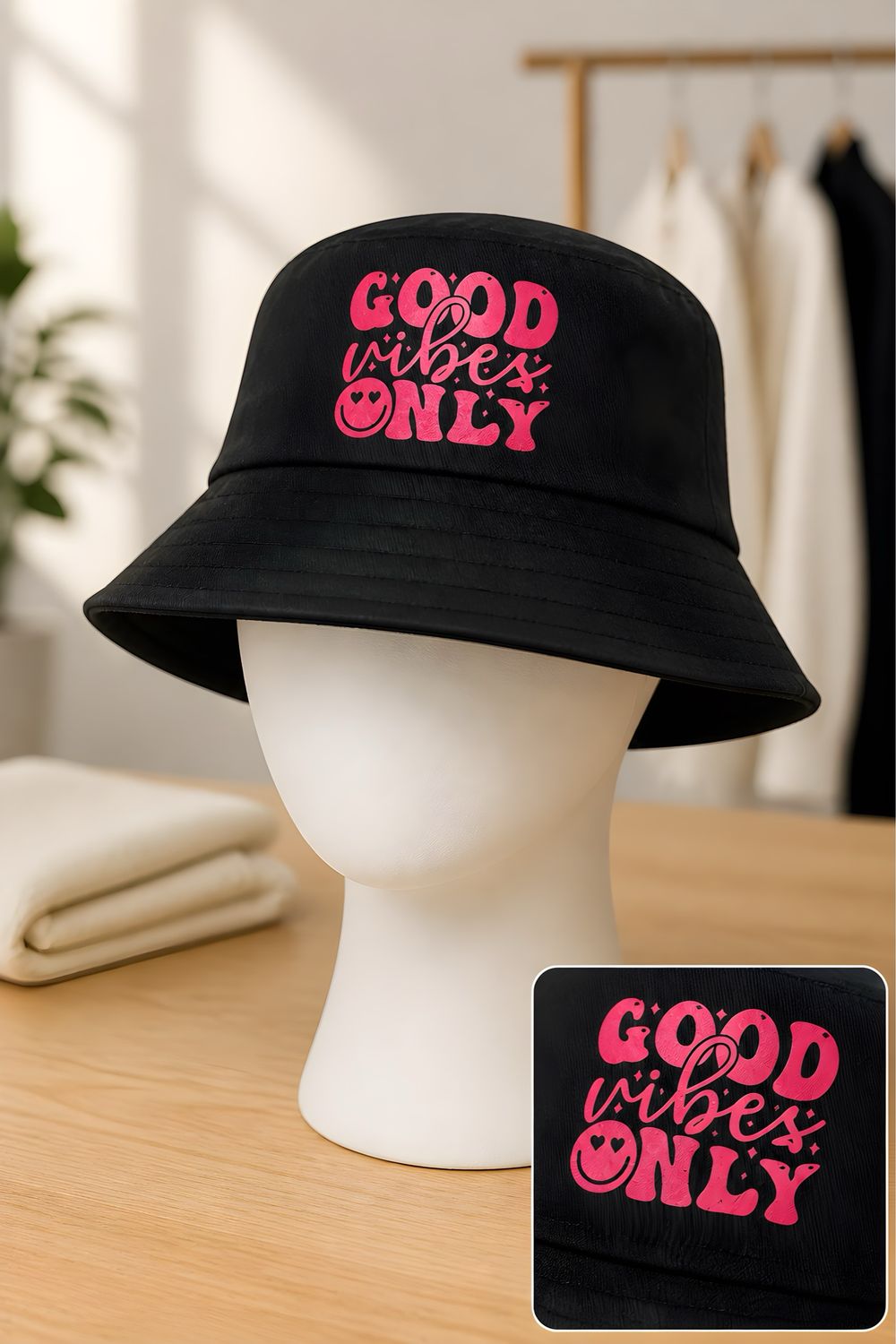 Bucket Hat GOOD VIBES ONLY