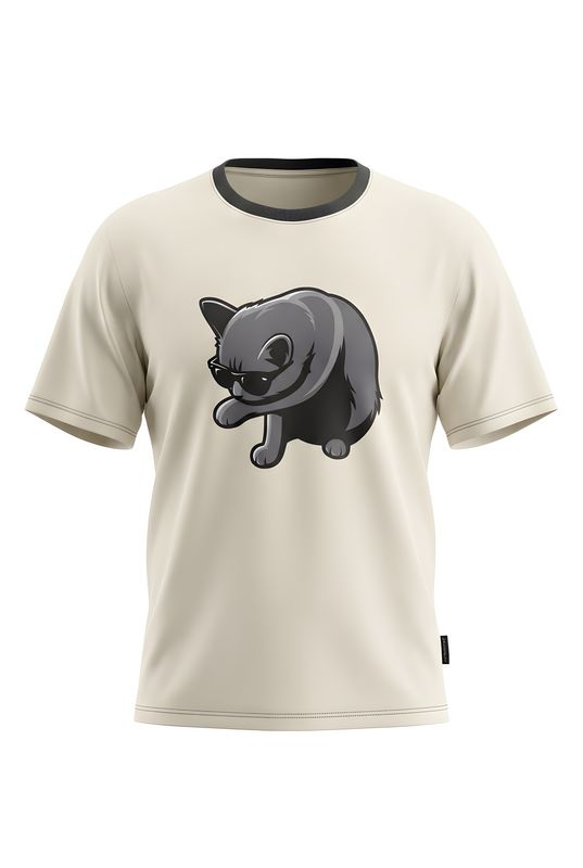 Tshirt Katzer. Cream.
