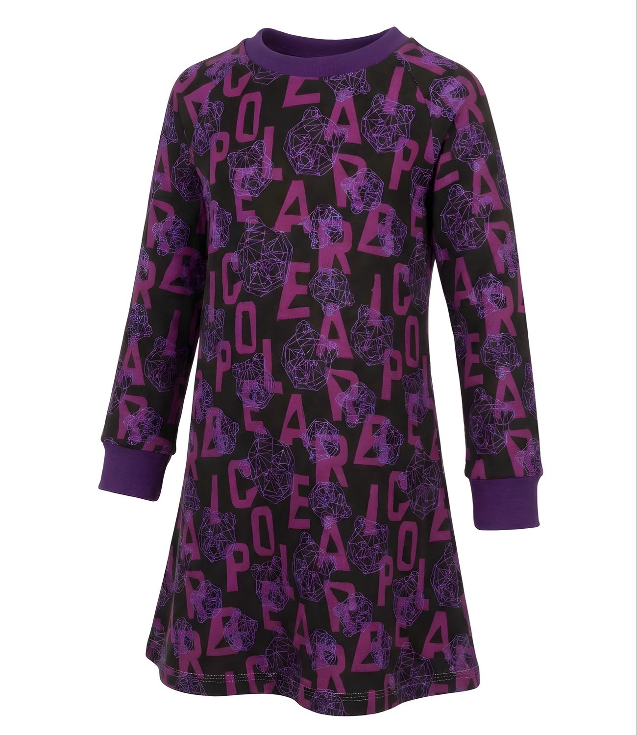 Raglankleid Purple Bear Raglankleid Purple Bear