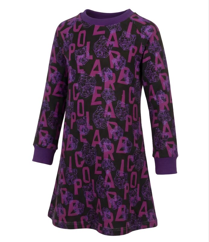 Raglankleid Purple Bear