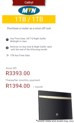 MTN LTE 1TB package with router