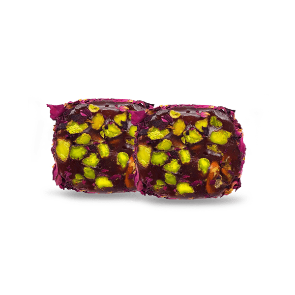 Loukoum roulé Pistache/Myrtille - 500 gr