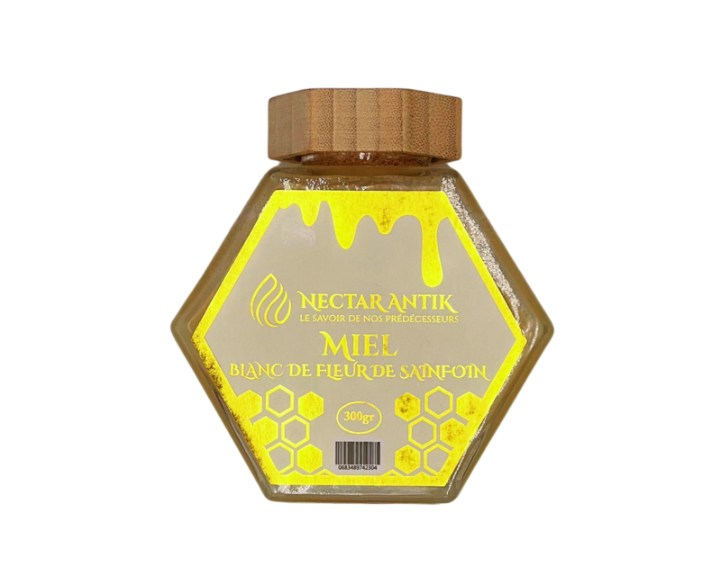 Miel Blanc de fleur de Sainfoin du Kirghizistan - 300 gr