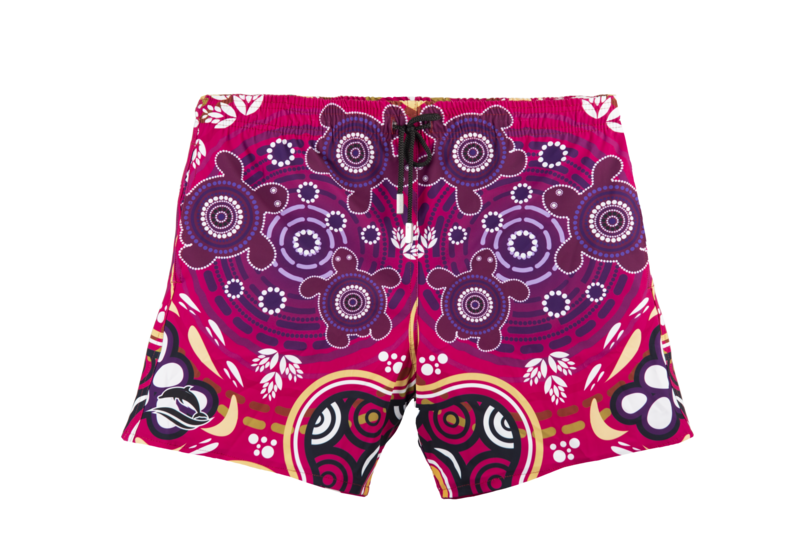 Violett Turtle Badeshort