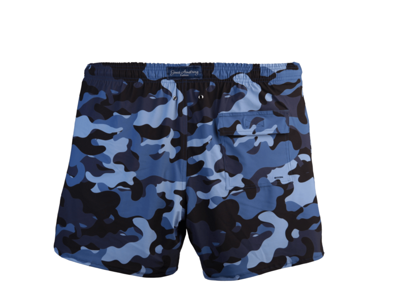 Camouflage Blue Badeshort