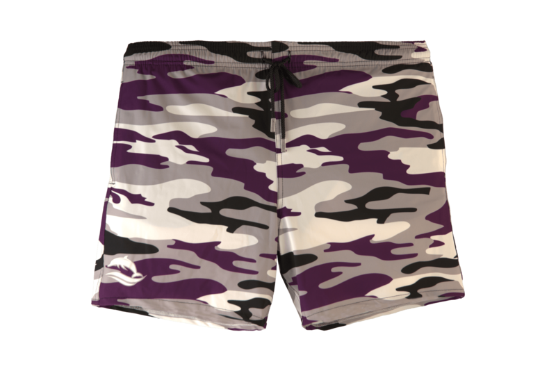 Camouflage Violett Badeshort