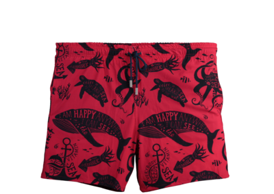 Happy Sea Red Badeshort